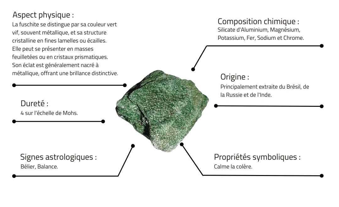 Caractéristiques de la fuschite